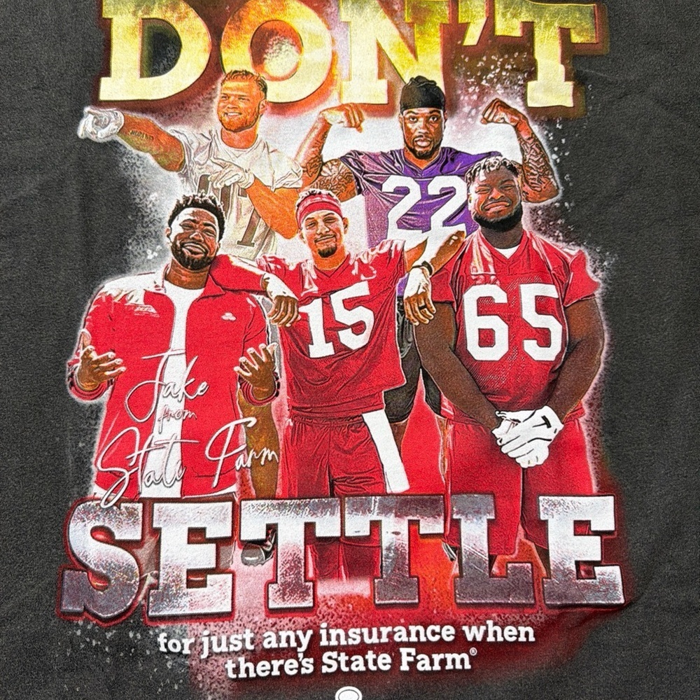 Kansas City Chiefs State Farm Limited Edition Shirt Patrick Mahomes XL Charcoal - Picture 3 of 9